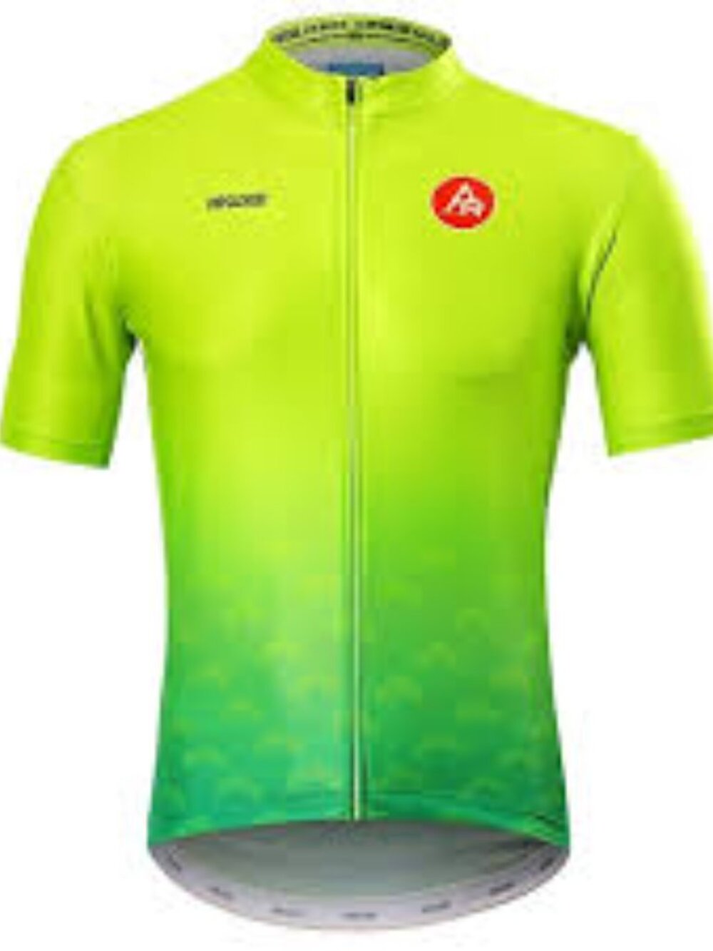 Arsuxeo Green/Yellow Gradient Short Sleeve Zip Front Bike Cycling Shirt Size XXL